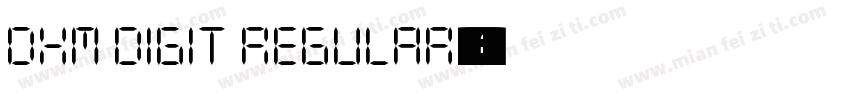 DXM DIGIT Regular字体转换